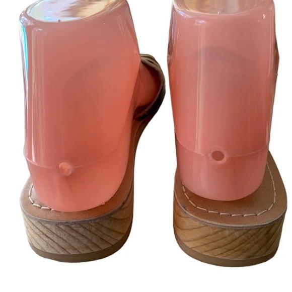 Coconuts leather leopard sandals women’s 5M - Picture 5 of 11